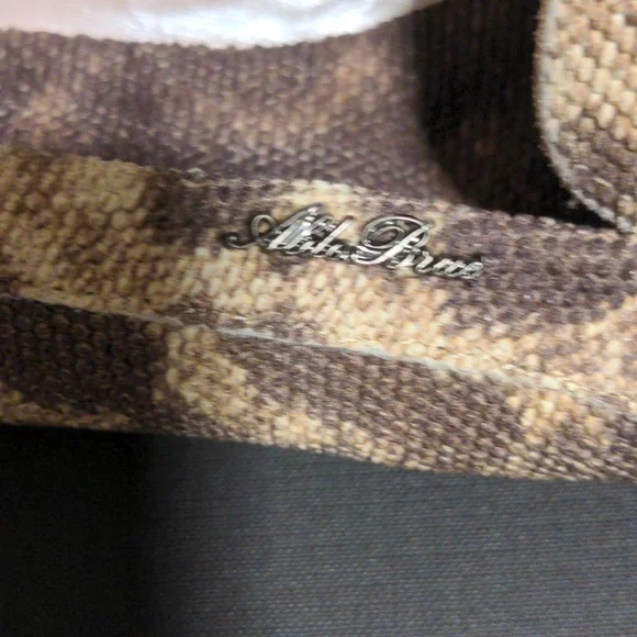 Aldo Brué Women's Leather Snakeskin Print Flats - Picture 7 of 8